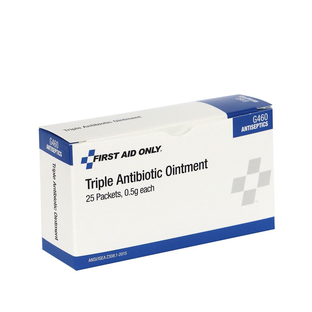 First Aid Only Triple Antibiotic Ointment, 25/Box