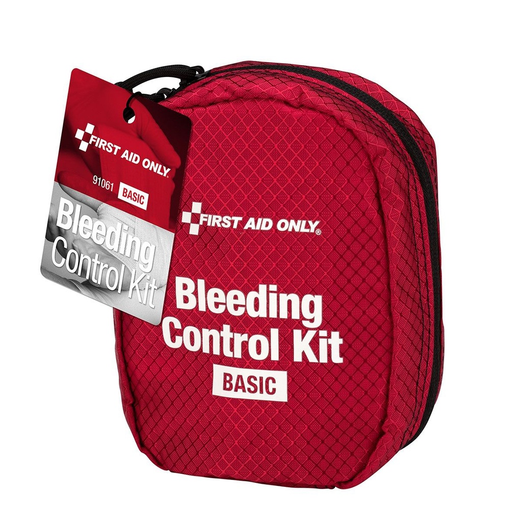 First Aid Only Basic Bleeding Control Kit with Fabric Case