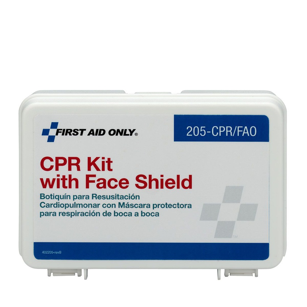 First Aid Only Single Use CPR Kit with Plastic Case