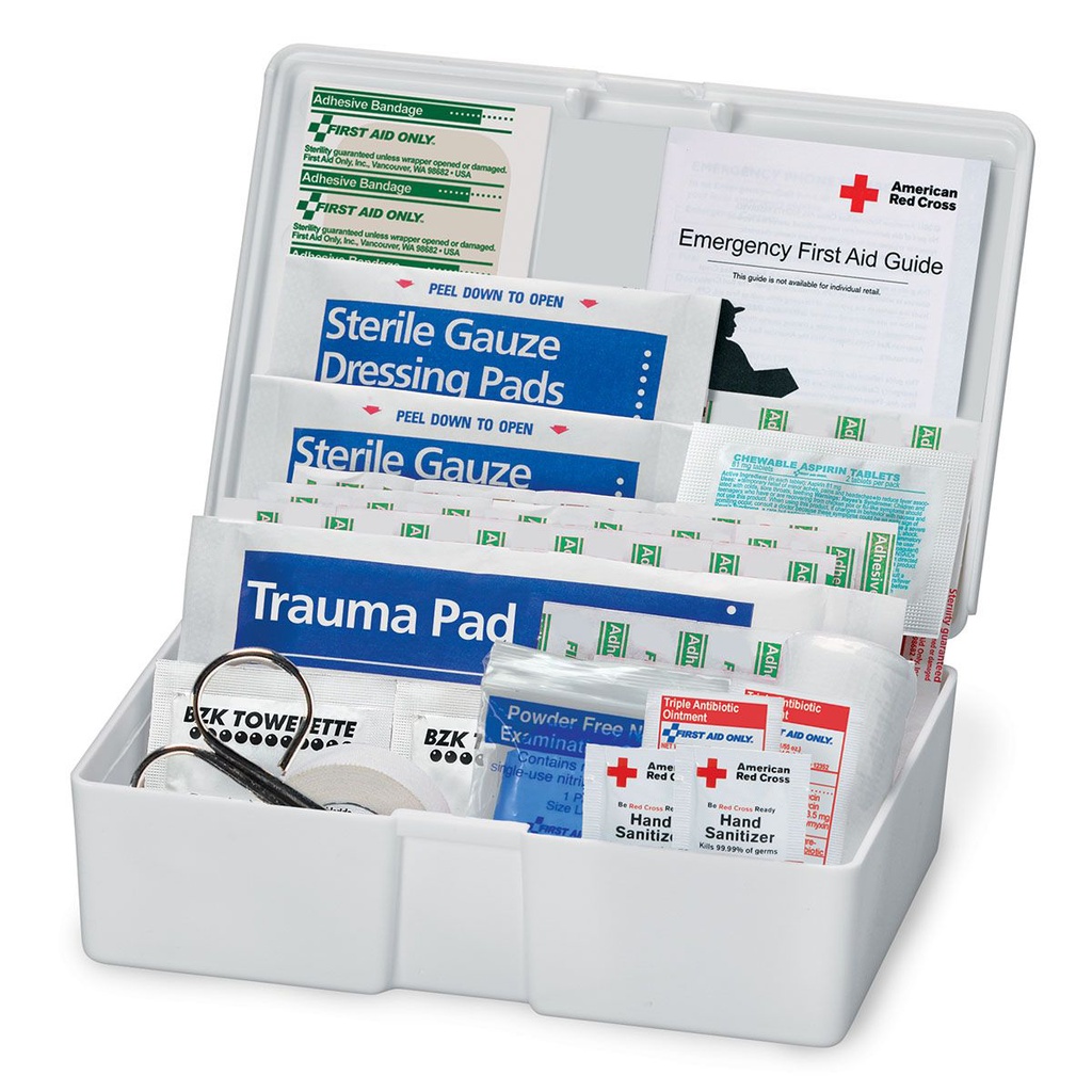 First Aid Only American Red Cross Family First Aid Kit with Plastic Case