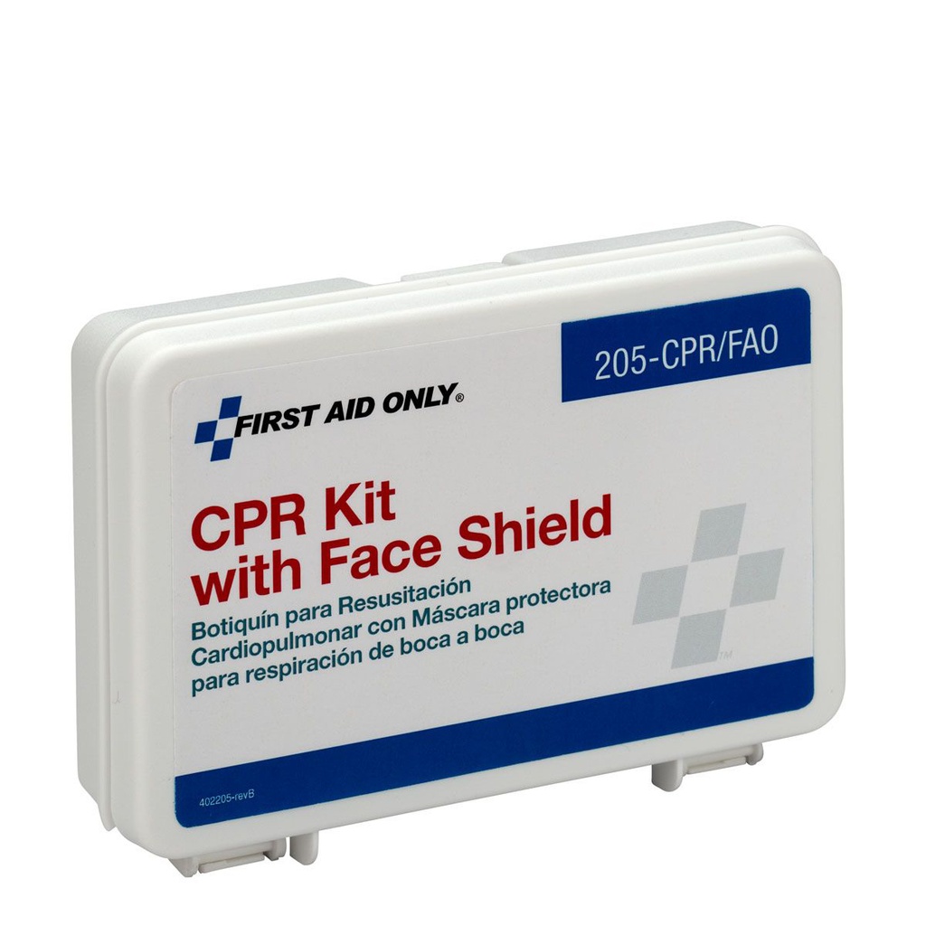 First Aid Only Single Use CPR Kit with Plastic Case
