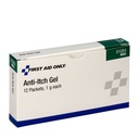 First Aid Only Anti-Itch Gel Pack, 12/Box