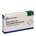 First Aid Only IvyX Poison Oak and Ivy Post-Contact Cleanser Towelette, 2/Box