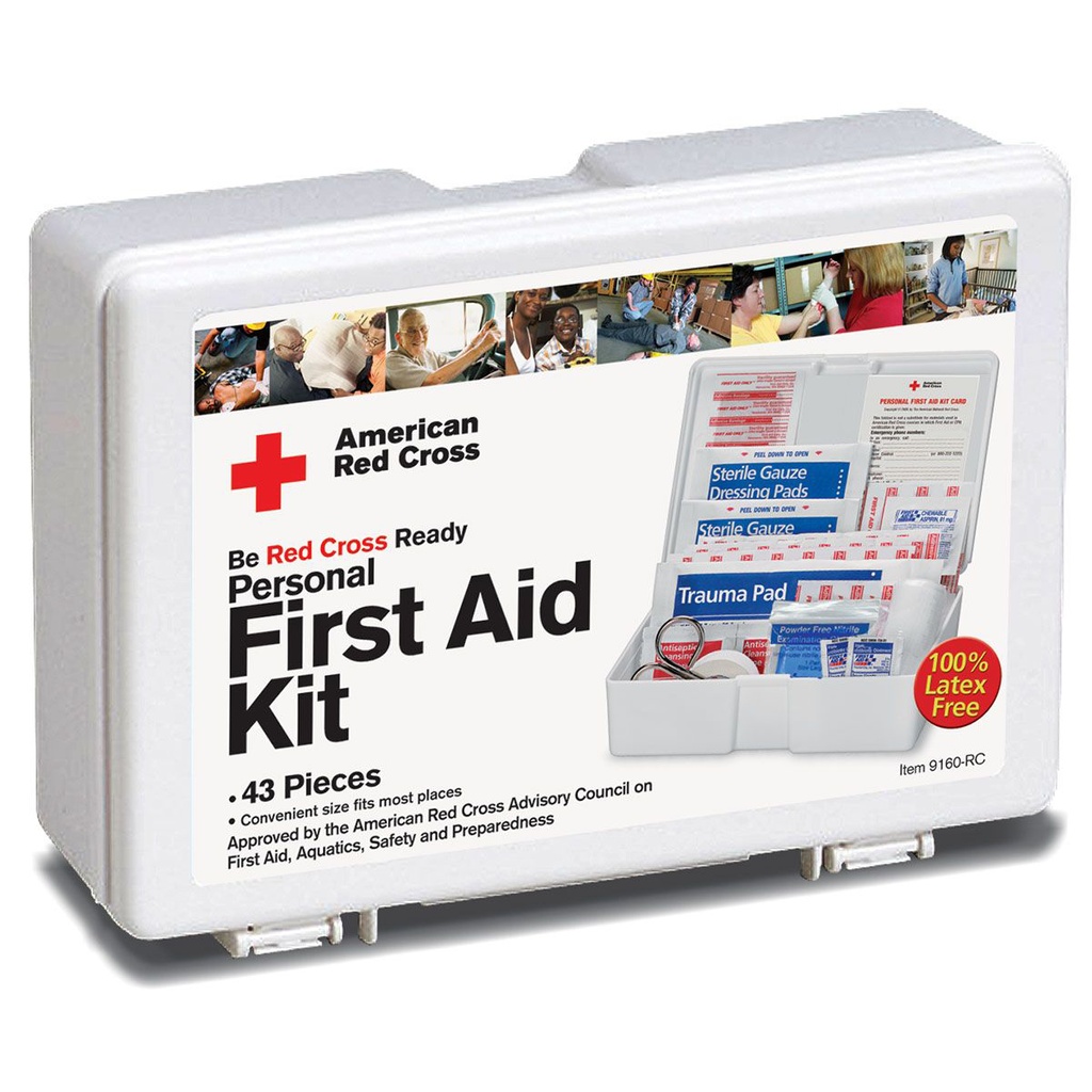 First Aid Only American Red Cross Family First Aid Kit with Plastic Case