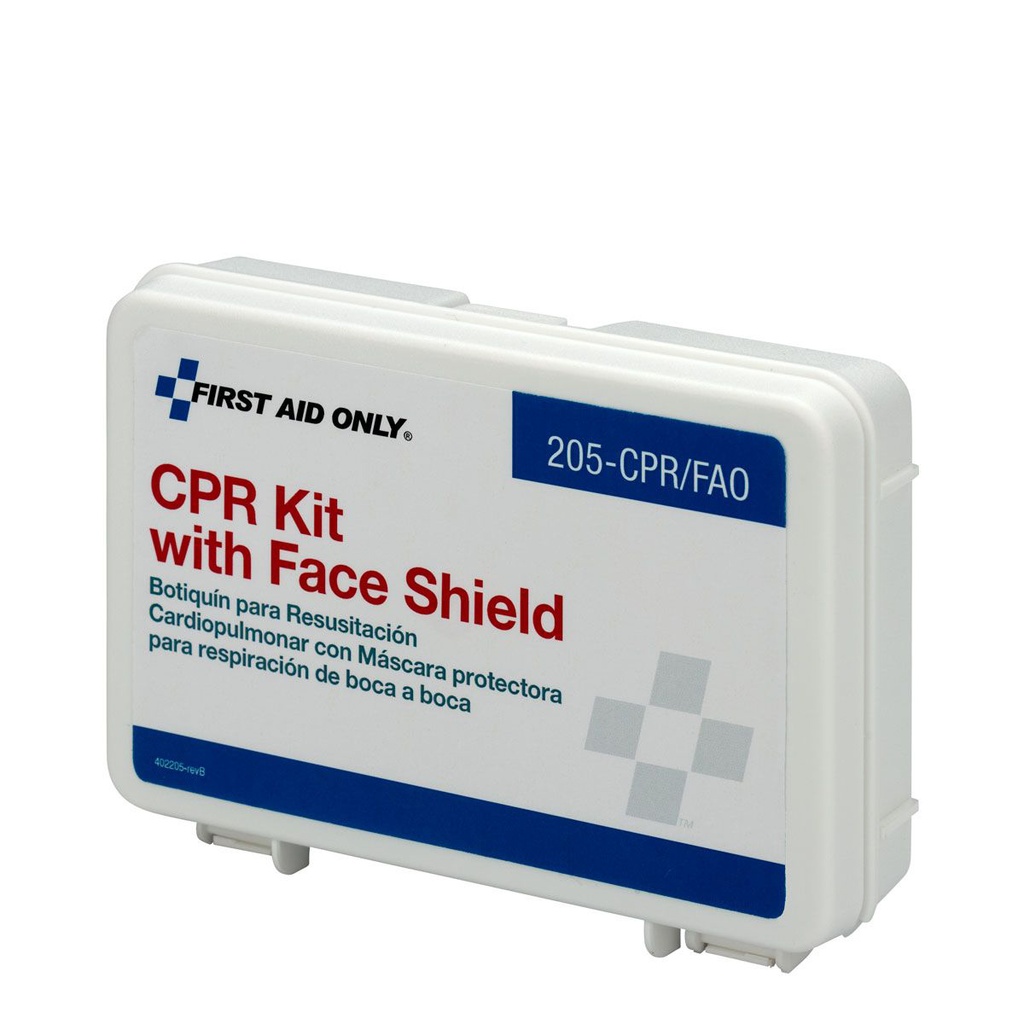 First Aid Only Single Use CPR Kit with Plastic Case