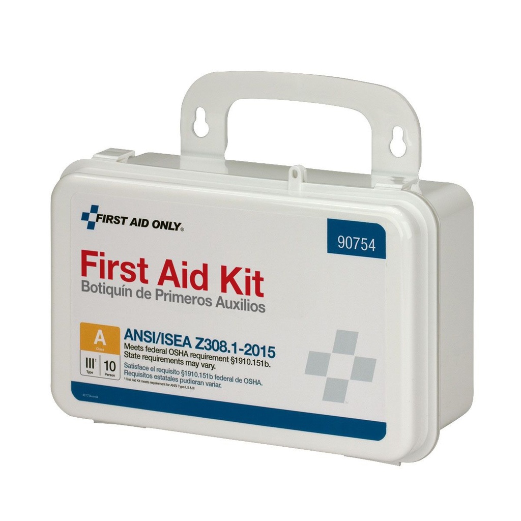 First Aid Only 10 Person Bulk ANSI Class A First Aid Kit with Plastic Case