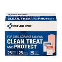 First Aid Only Clean Treat and Protect Wound Care Kit