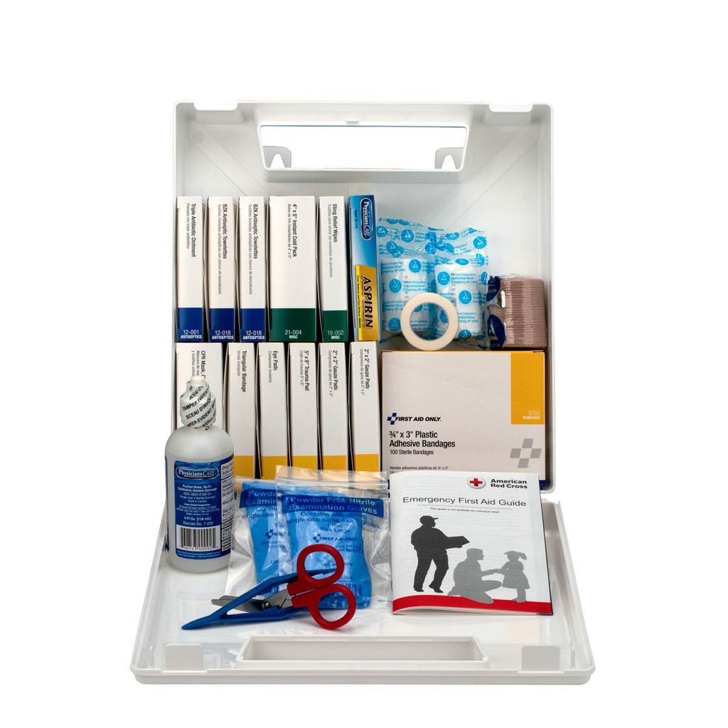 First Aid Only 50 Person Bulk First Aid Kit with Plastic Case
