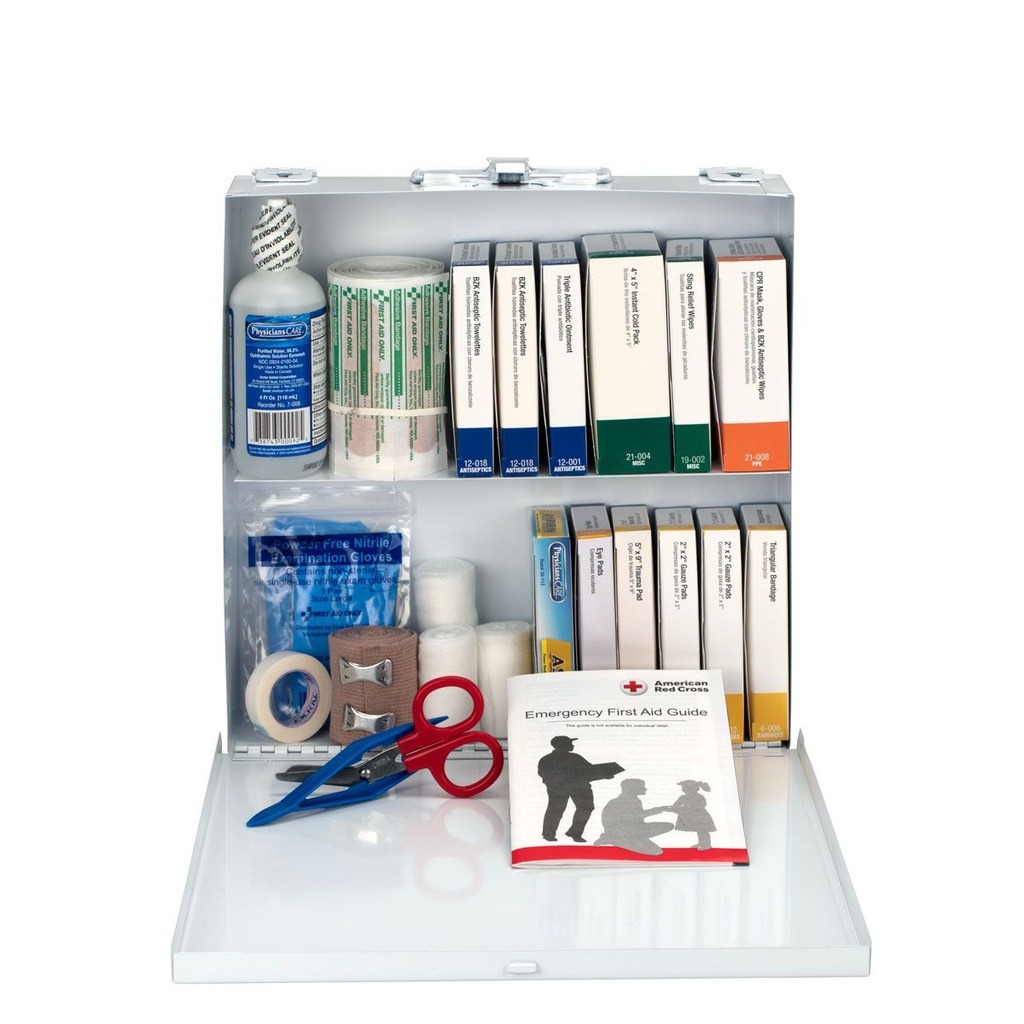 First Aid Only 50 Person Weatherproof Bulk First Aid Kit with Metal Case