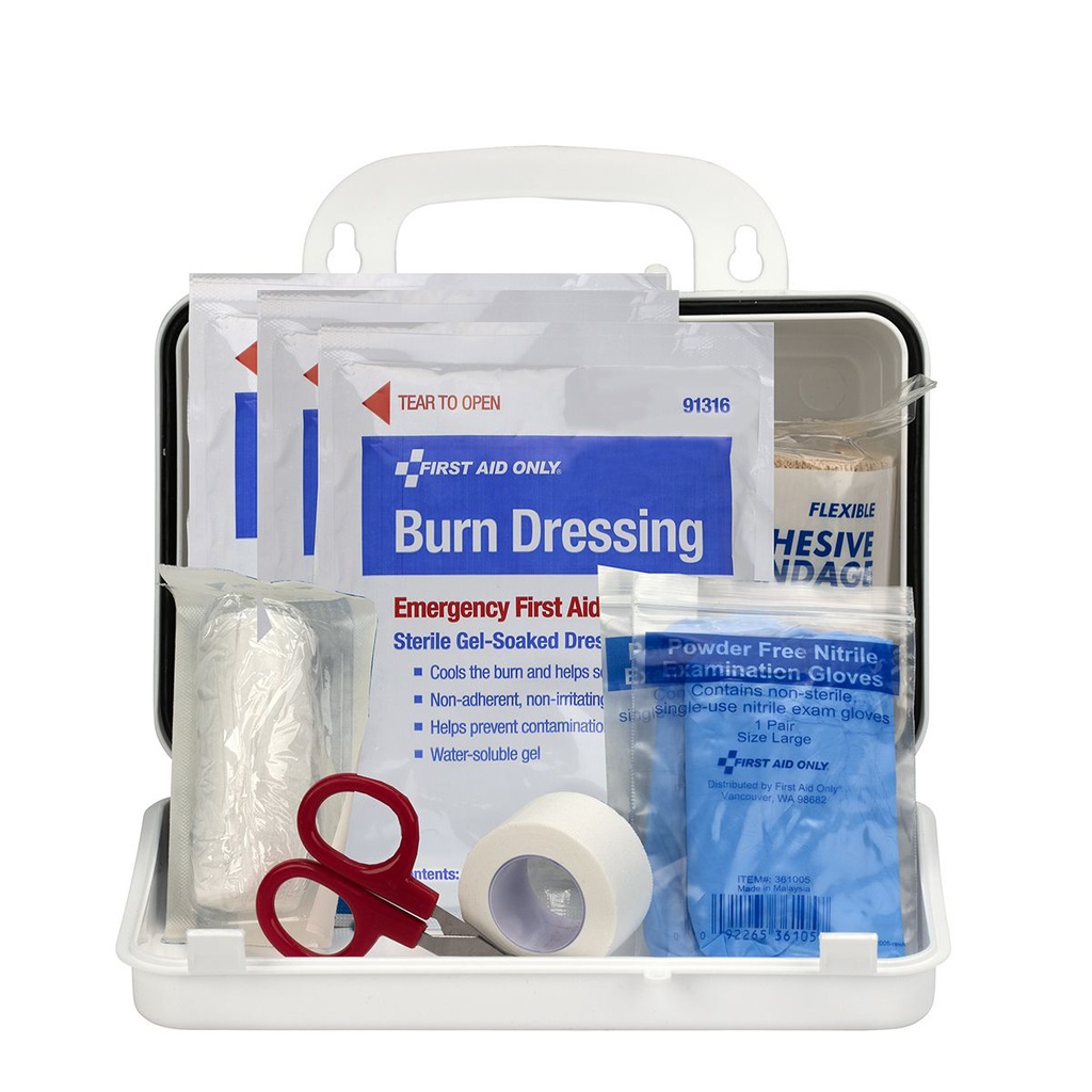 First Aid Only Weatherproof Burn Care Kit with Plastic Case