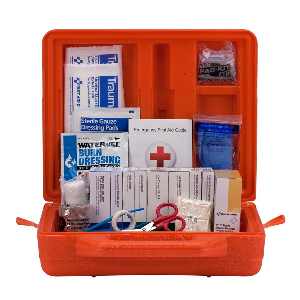 First Aid Only 50 Person Weatherproof ANSI Class A+ Bulk First Aid Kit with Plastic Case