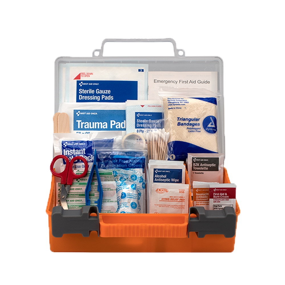 First Aid Only American Red Cross 25 Person Medium First Aid Kit with Clear Front Plastic Case