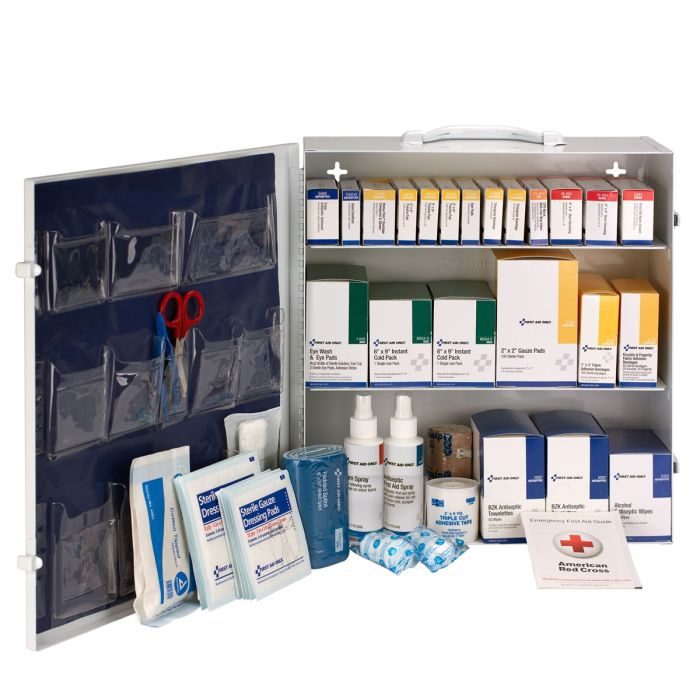 First Aid Only 3 Shelf ANSI Class B+ First Aid Kit with Steel Cabinet