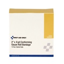 First Aid Only 2 inch x 4 Yd. Non-Sterile Conforming Gauze Bandage Roll, 10/Box