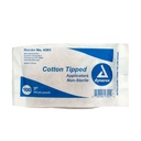 First Aid Only 3 inch Non-Sterile Wood Shaft Cotton Tipped Applicator, 100/Bag