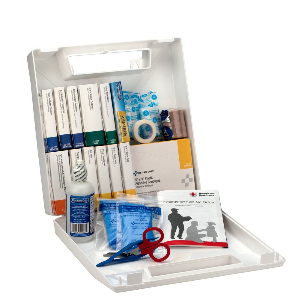 First Aid Only 50 Person Bulk First Aid Kit with Plastic Case