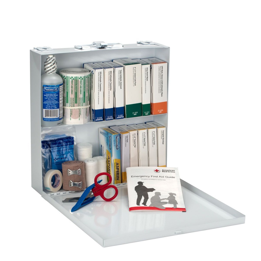 First Aid Only 50 Person Weatherproof Bulk First Aid Kit with Metal Case