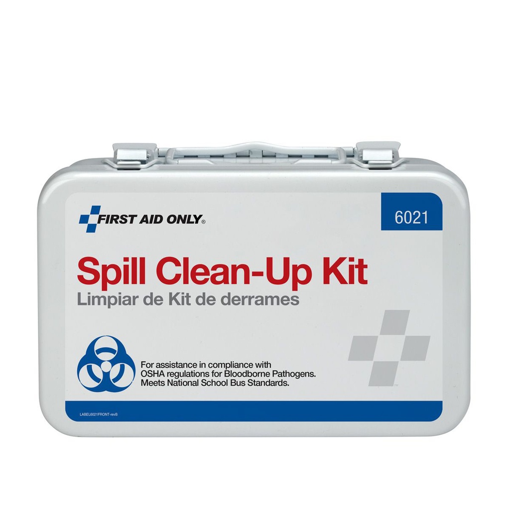 First Aid Only 21 Piece Weatherproof BBP Spill Clean Up Kit with Steel Case