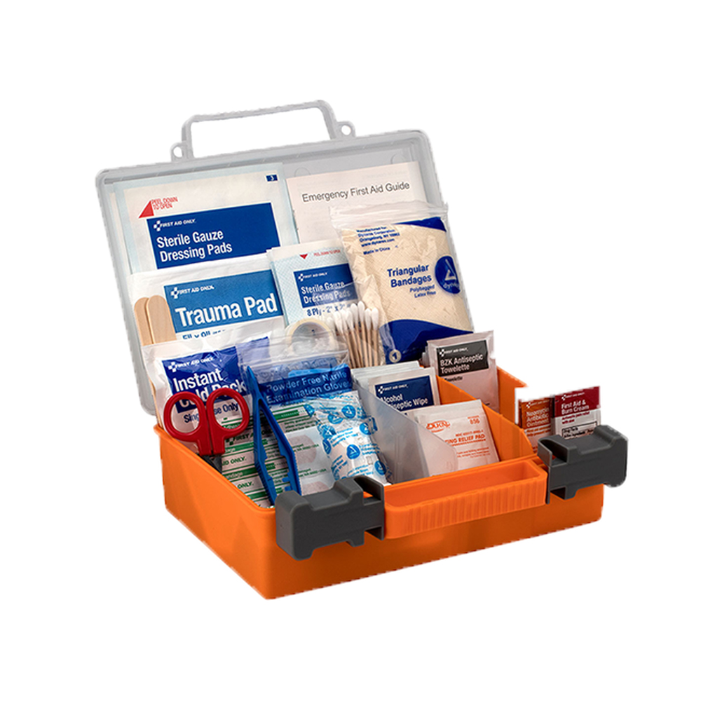 First Aid Only American Red Cross 25 Person Medium First Aid Kit with Clear Front Plastic Case
