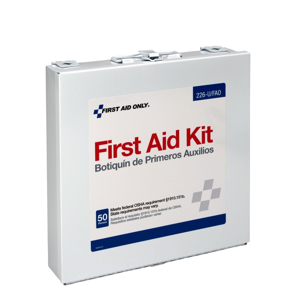 First Aid Only 50 Person Weatherproof Bulk First Aid Kit with Metal Case