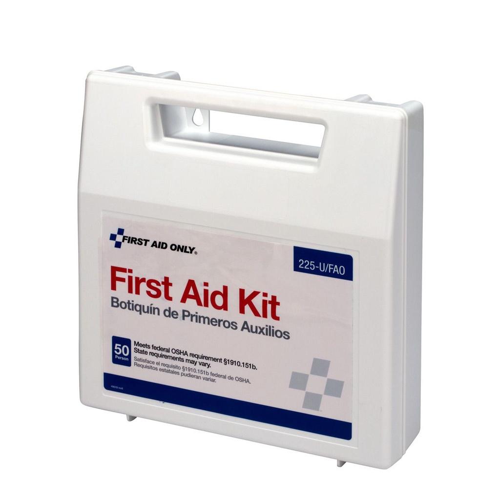 First Aid Only 50 Person Bulk First Aid Kit with Plastic Case