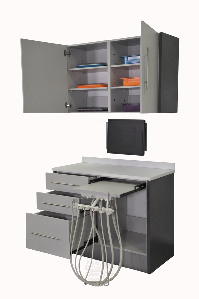 Symmetry Pinch Divider Console Dental Cabinetry