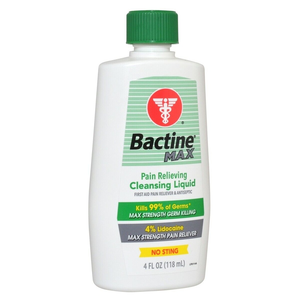 First Aid Only Bactine 4 oz Antiseptic Pain Reliever, 24/Case