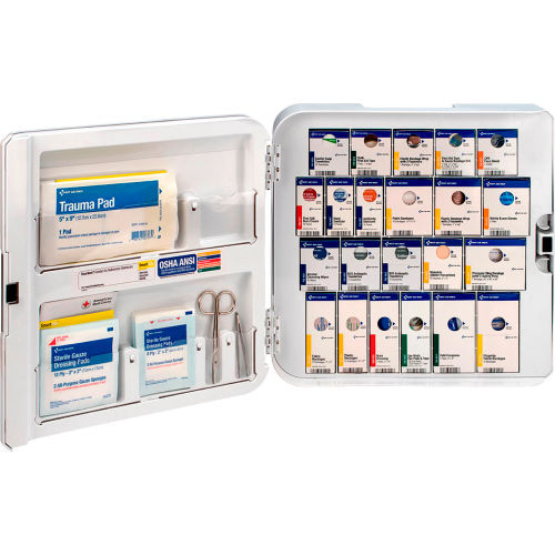 First Aid Only SmartCompliance Food Service Complete First Aid Kit with Plastic Cabinet