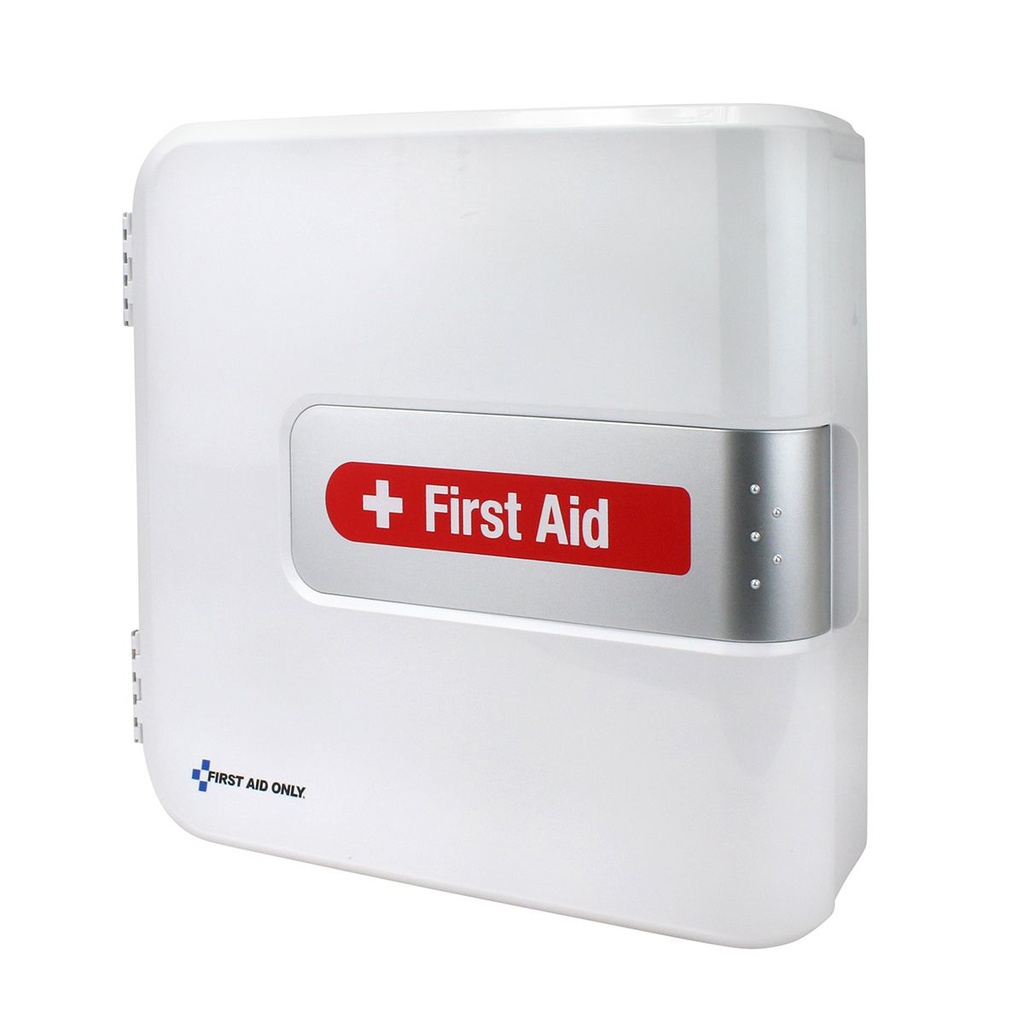 First Aid Only SmartCompliance Food Service Complete First Aid Kit with Medications & Plastic Cabinet