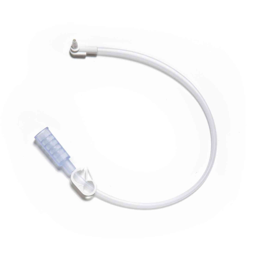 Avanos Mic-Key 60 cm Bolus Feed Extension Set with Right Angle Connector, 5/Case