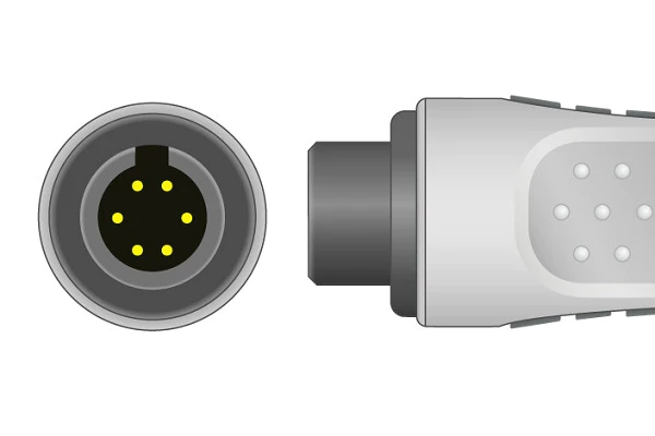 ECG Trunk Cable, 3 Lead, Philips Compatible w/ OEM: 453561432691 (10ft), 453561227251, CB-81320R, CB-81320R-S, CB-81355, AA2320, 590405, 590415, 590406, KCC009 (10ft), KCC003 (This option has resistors), and 43320 