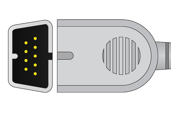 Short SpO2 Sensor, Adult Ear Clip, Nihon Kohden Compatible w/ OEM: S143-012434