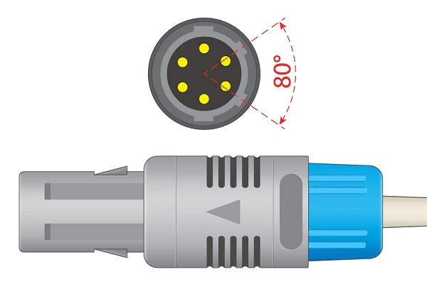 SpO2 Adapter Cable, 10ft, Mindray > Datascope Compatible w/ OEM: 0010-20-42595