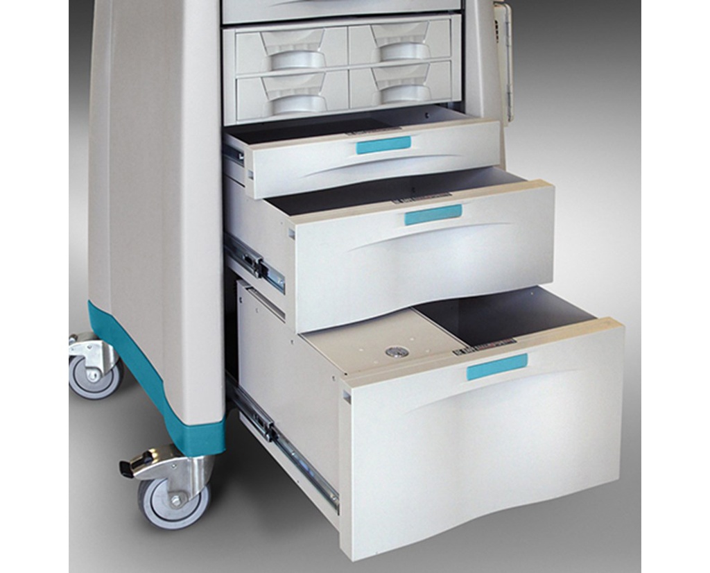 Capsa Avalo ACM Standard Anesthesia Cart, Extreme Green