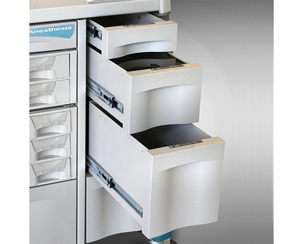 Capsa Avalo ACM Standard Anesthesia Cart, Extreme Green