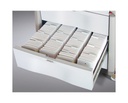 Capsa Avalo PCL Punch Card Medication Cart with Keyless Lock and White