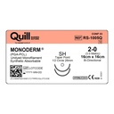 Surgical Specialties Quill Monoderm 26 mm x 16 cm Polyglycolic Acid / PCL Absorbable Suture with Needle and Undyed, 12 per Box