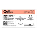 Surgical Specialties Quill Monoderm 19 mm x 20 cm Polyglycolic Acid / PCL Absorbable Suture with Needle and Undyed, 12 per Box