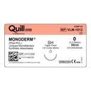 Surgical Specialties Quill Monoderm 26 mm x 30 cm Polyglycolic Acid / PCL Absorbable Suture with Needle and Undyed, 12 per Box