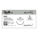 Surgical Specialties Quill 40 mm x 70 cm Polydioxanone Absorbable Suture with Needle and Violet, 12 per Box