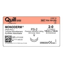 Surgical Specialties Quill Monoderm 14 cm x 14 cm 19 mm Polyglycolic Acid / PCL Absorbable Suture with Needle and Undyed, 12 per Box