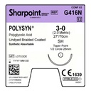 Surgical Specialties Sharpoint Plus 3-0 26 mm PolySyn/Polyglycolic Acid Absorbable Suture with Needle and Undyed, 12 per Box