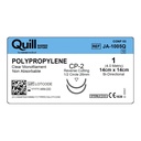 Surgical Specialties Quill 26 mm x 14 cm Polypropylene Non Absorbable Suture with Needle and Undyed, 12 per Box