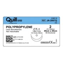 Surgical Specialties Quill 2 45 cm Polypropylene Non Absorbable Suture with Needle and Undyed, 12 per Box
