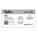 Surgical Specialties Quill 1 26 mm Polydioxanone Absorbable Suture with Needle and Violet, 12 per Box