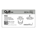 Surgical Specialties Quill 2 26 mm Polydioxanone Absorbable Suture with Needle and Violet, 12 per Box