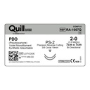 Surgical Specialties Quill 2-0 7 cm Polydioxanone Absorbable Suture with Needle and Violet, 12 per Box
