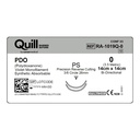 Surgical Specialties Quill 0 26 mm Polydioxanone Absorbable Suture with Needle and Violet, 12 per Box