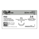 Surgical Specialties Quill 2-0 26 mm Polydioxanone Absorbable Suture with Needle and Violet, 12 per Box