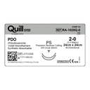 Surgical Specialties Quill PS 24 cm Polydioxanone Absorbable Suture with Needle and Violet, 12 per Box